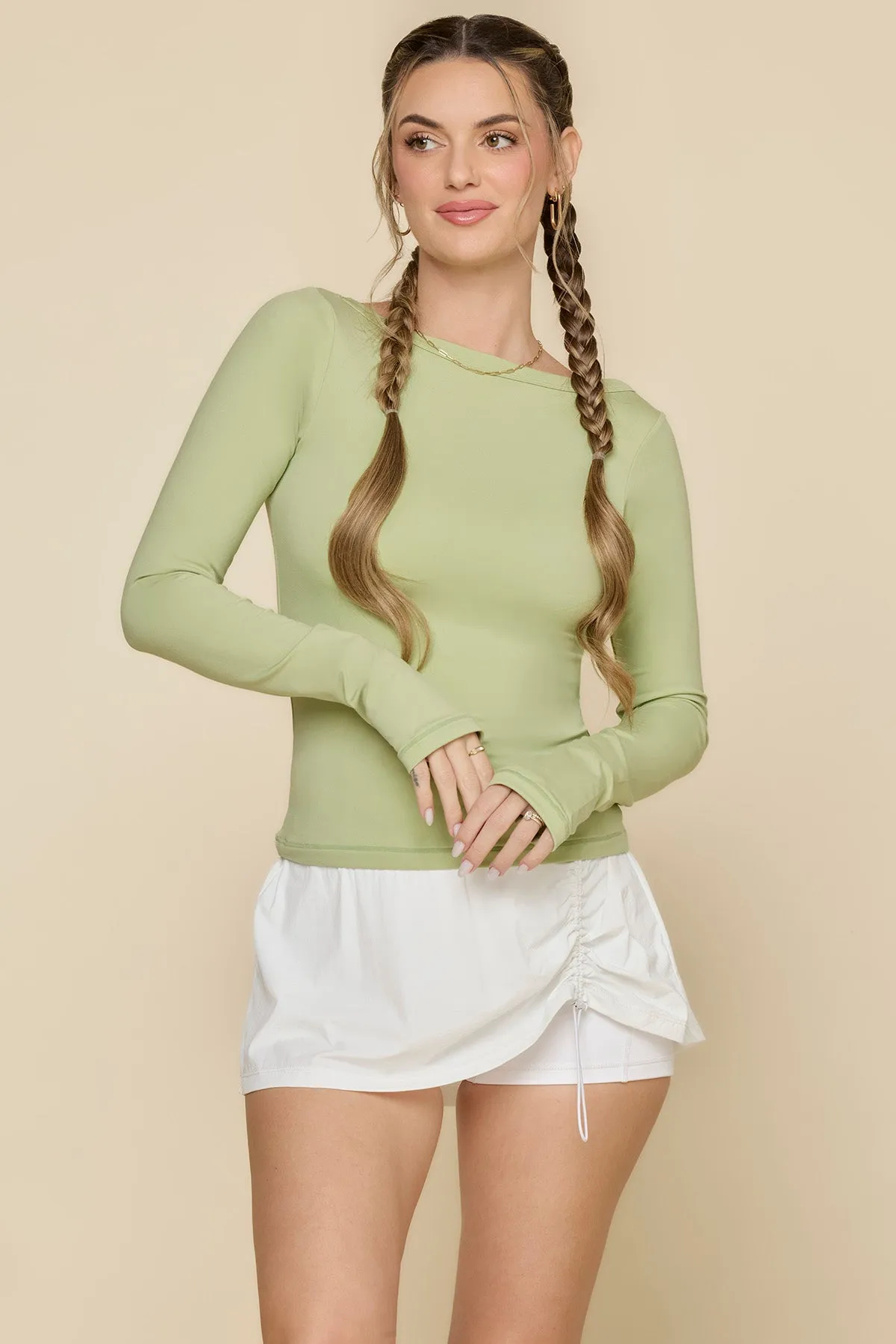 Your Favorite Reversible Long Sleeve Top - Pistachio sold by POPFLEX product image thumbnail 4