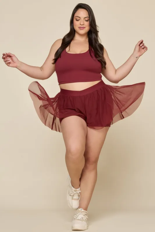Butterfly Short - Crimson sold by POPFLEX