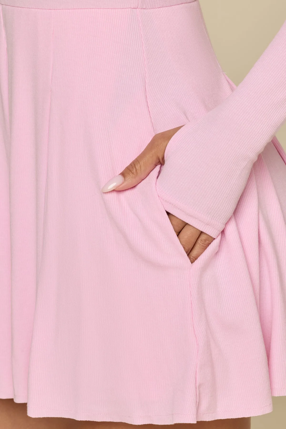 Go with the Flow Long Sleeve Romper - Bubblegum sold by POPFLEX product image thumbnail 3