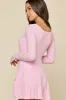 Go with the Flow Long Sleeve Romper - Bubblegum sold by POPFLEX