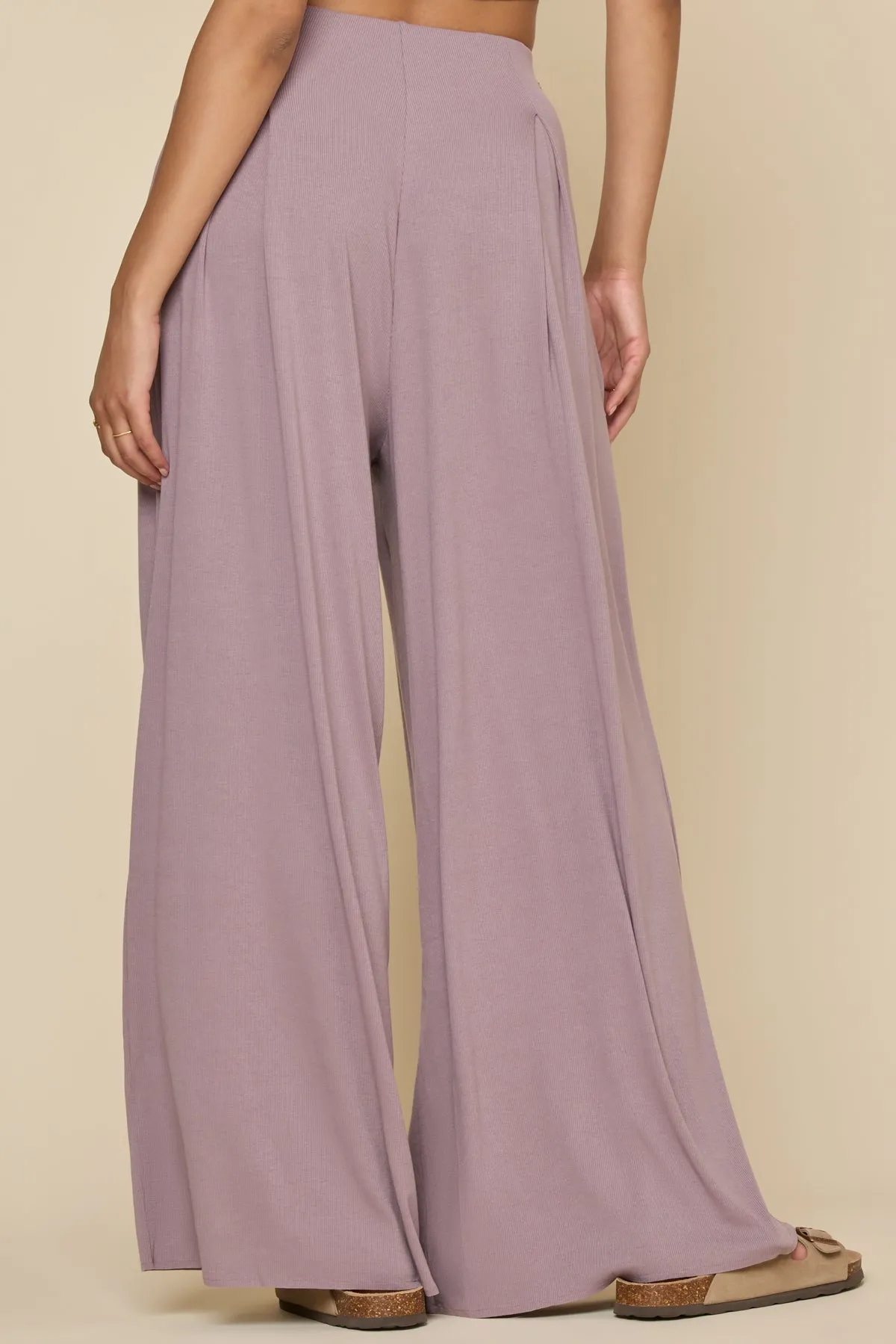 Go with the Flow Wide Leg Pant - Dusty Mauve sold by POPFLEX product image thumbnail 5