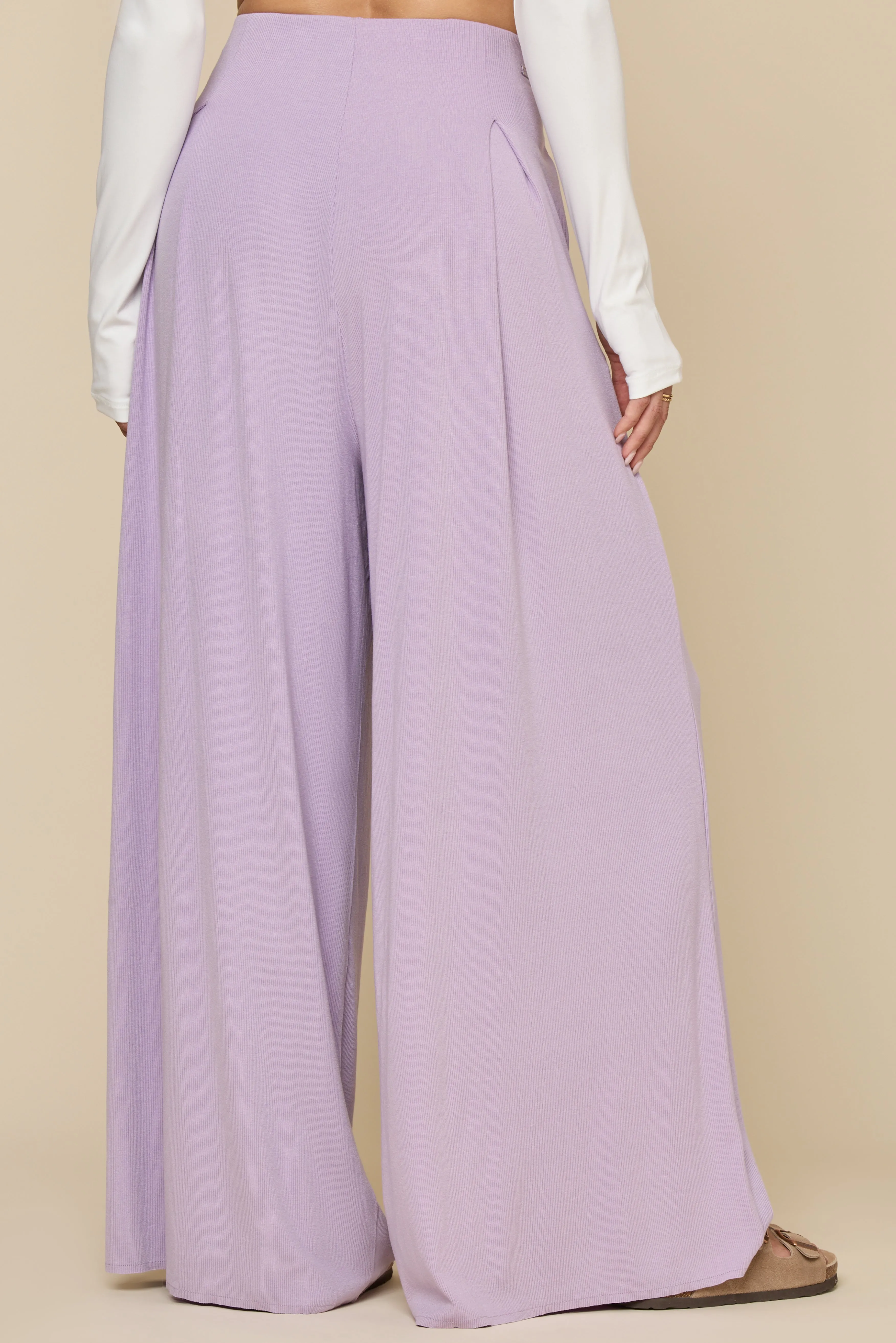 Go with the Flow Wide Leg Pant - Lavender Haze sold by POPFLEX product image thumbnail 5