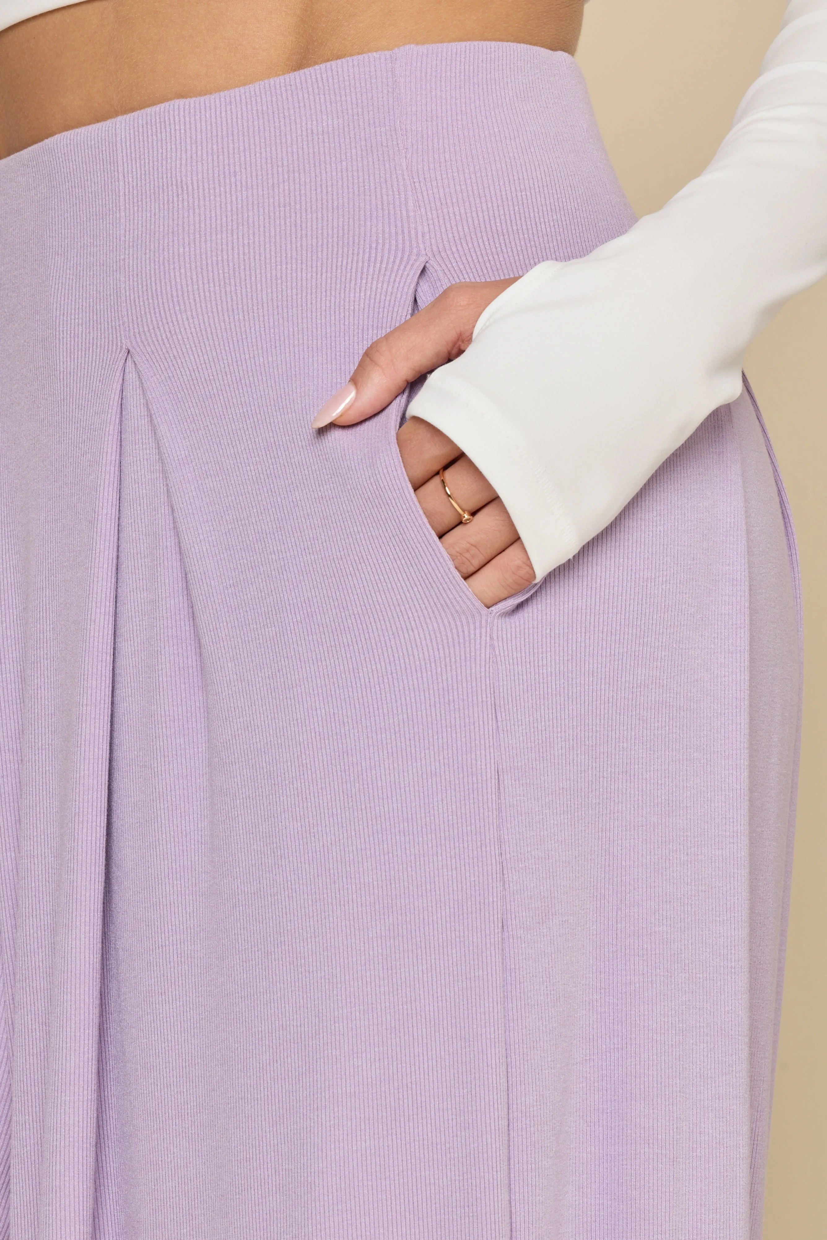 Go with the Flow Wide Leg Pant - Lavender Haze sold by POPFLEX product image thumbnail 2