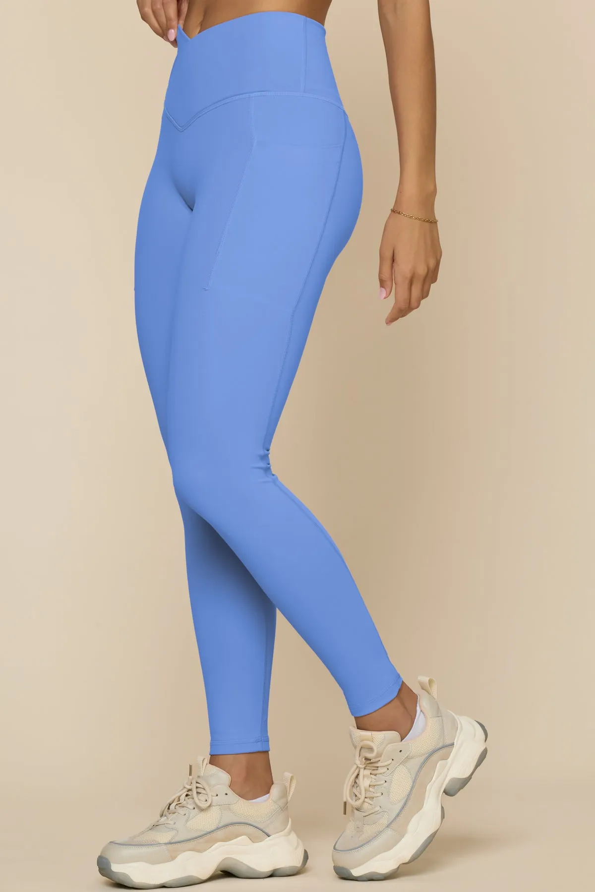 Crisscross Hourglass® Legging with Pockets - Nordic Blue sold by POPFLEX product image thumbnail 5