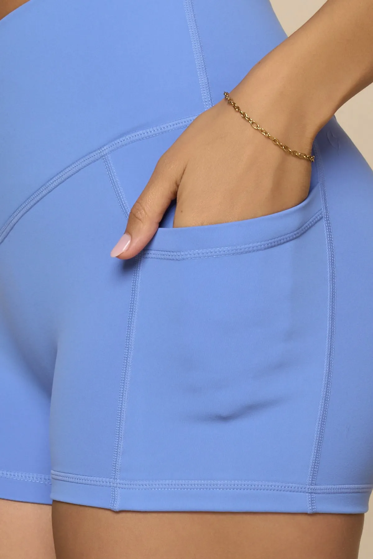 Crisscross Hourglass® Booty Short - Nordic Blue sold by POPFLEX product image thumbnail 2