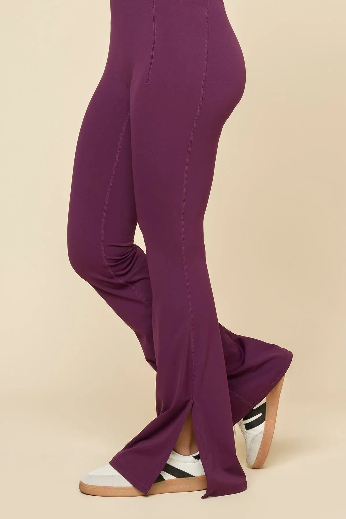 Cinch Up Flare Jumpsuit - Winter Plum sold by POPFLEX product image thumbnail 4