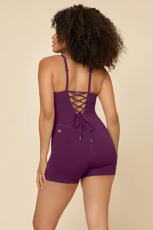 Cinch Up Shortsie - Plum sold by POPFLEX