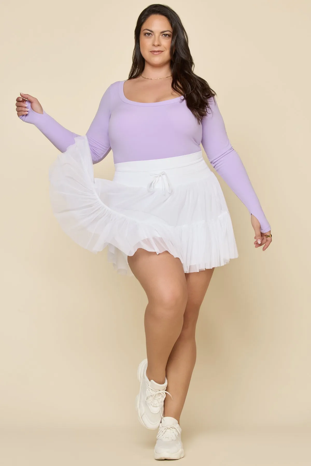 Pirouette Skort - Cool White sold by POPFLEX product image thumbnail 2