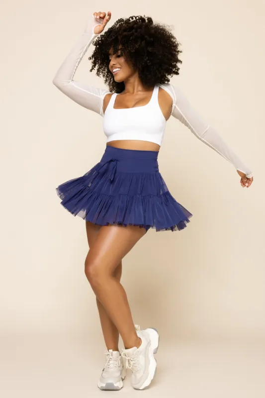 Pirouette Skort - Sapphire sold by POPFLEX