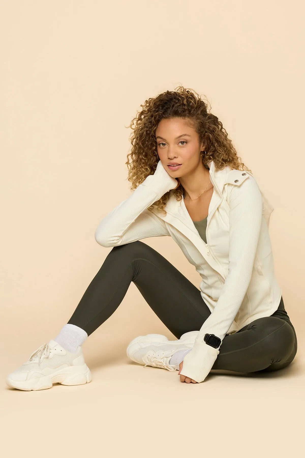 Corset Zip Jacket - Coconut Cream sold by POPFLEX product image thumbnail 2