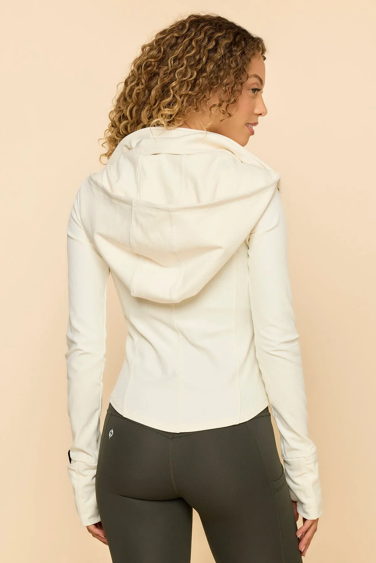 Corset Zip Jacket - Coconut Cream sold by POPFLEX product image thumbnail 5
