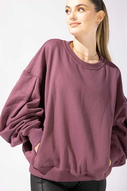 Brunch Sweater - Merlot sold by POPFLEX