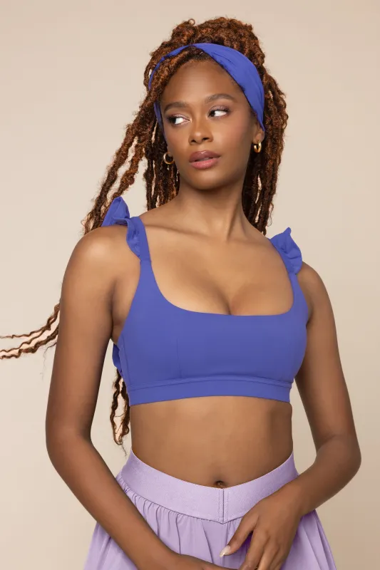 Romance Ruffle Bra - Iris sold by POPFLEX