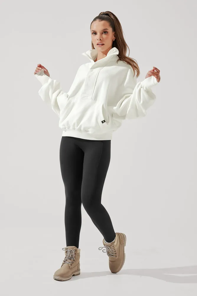 Ooey Gooey Half Zip Sweater - Almond Milk sold by POPFLEX product image thumbnail 4