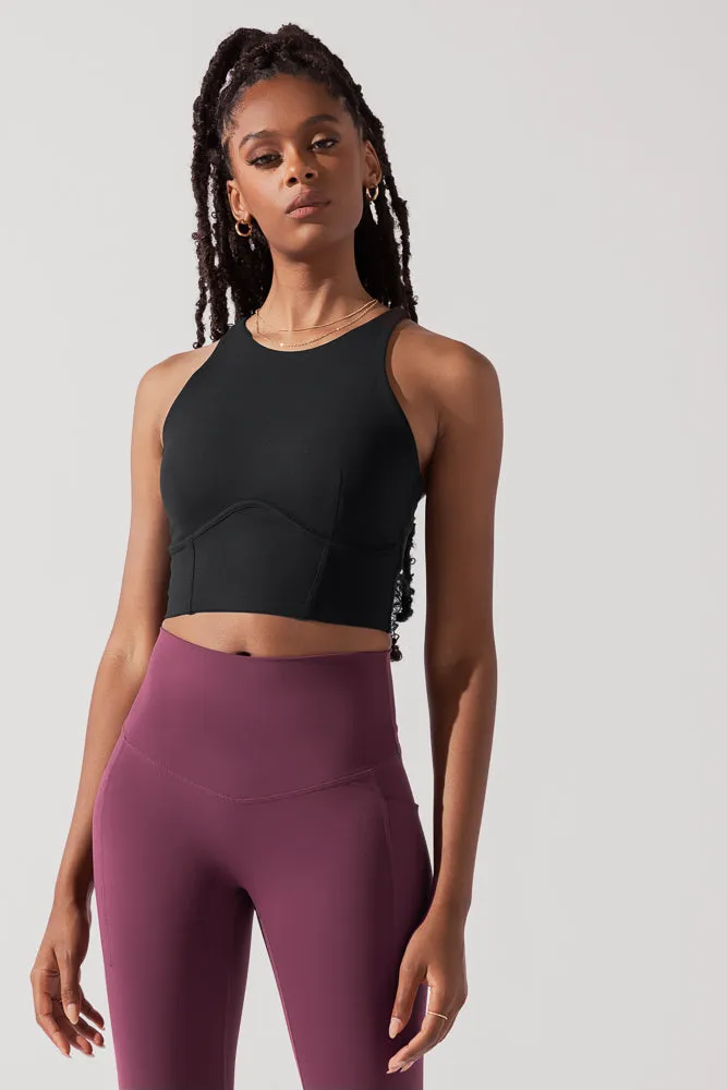 Cleo Corset Crop Bralette - Black sold by POPFLEX product image thumbnail 5