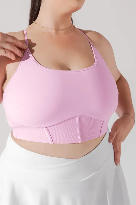 Plié Corset Crop Bralette - Bubblegum sold by POPFLEX