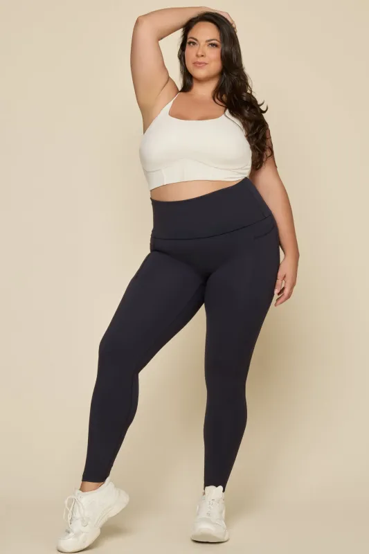 Foldover Legging - Cool Black made by POPFLEX