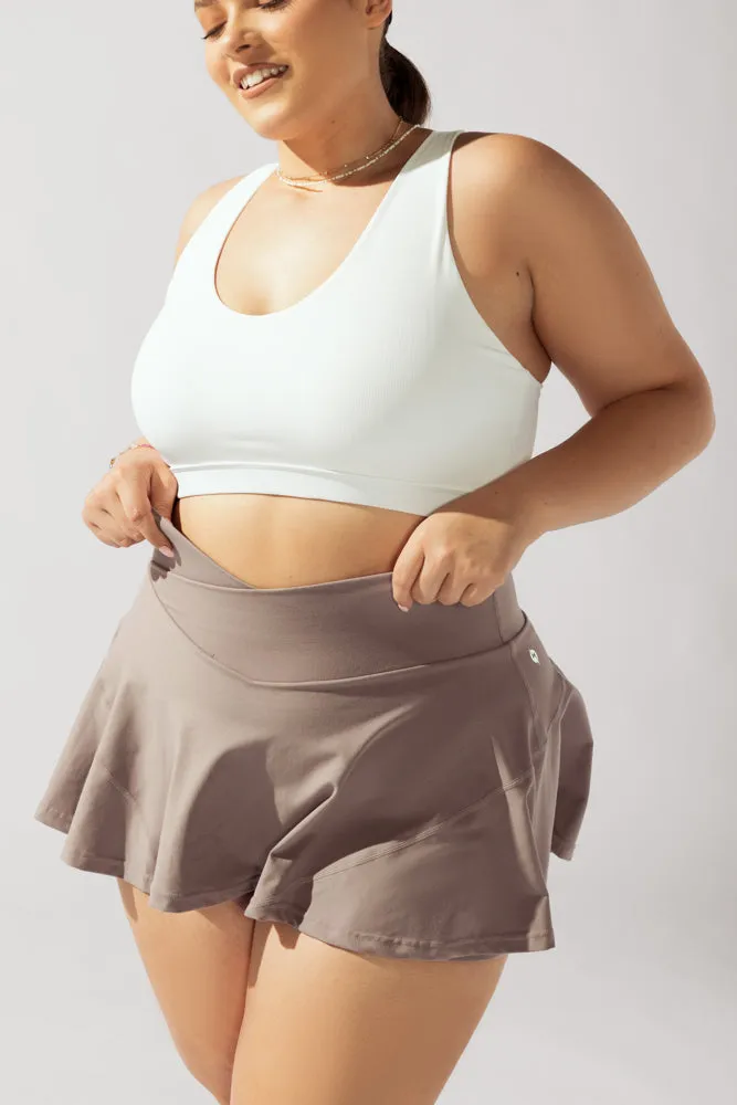 Crisscross Hourglass® Twirl Skort - Rose Grey sold by POPFLEX product image thumbnail 2