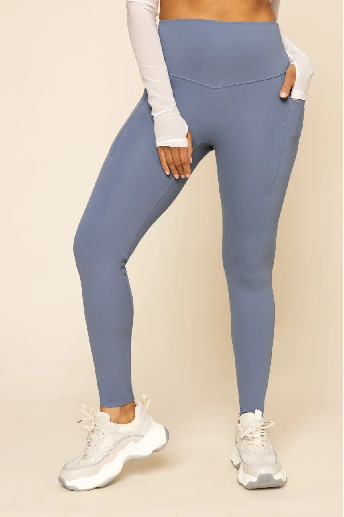 Supersculpt™ Legging with Pockets - Blue Mist sold by POPFLEX product image thumbnail 3