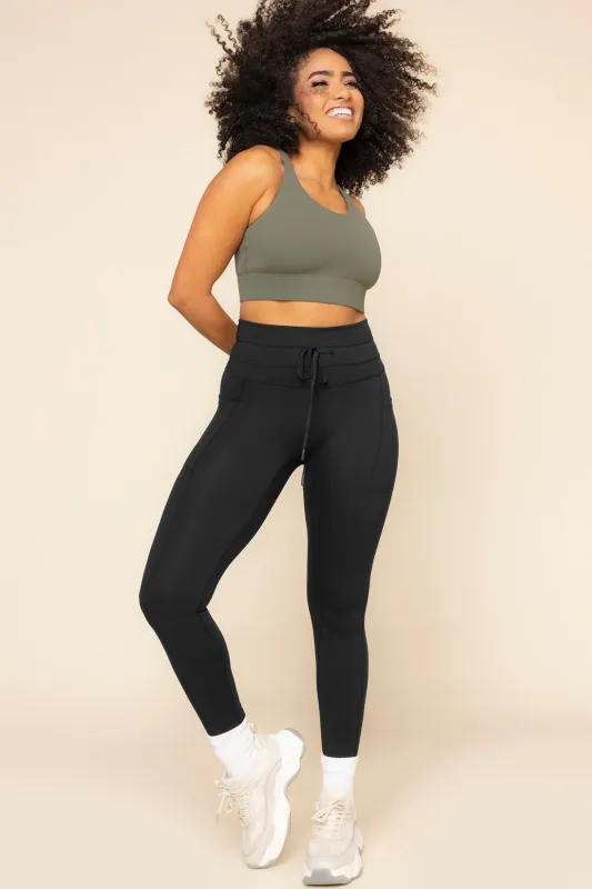Cargo Legging with Pockets - Black sold by POPFLEX