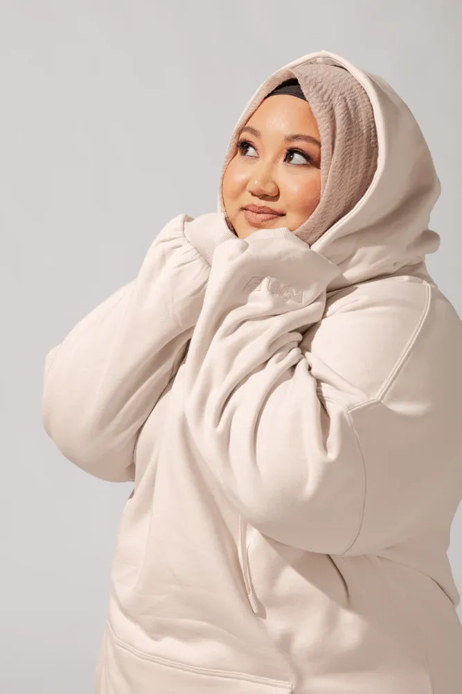 Long Cloud Hoodie - Blushing Beige sold by POPFLEX product image thumbnail 5