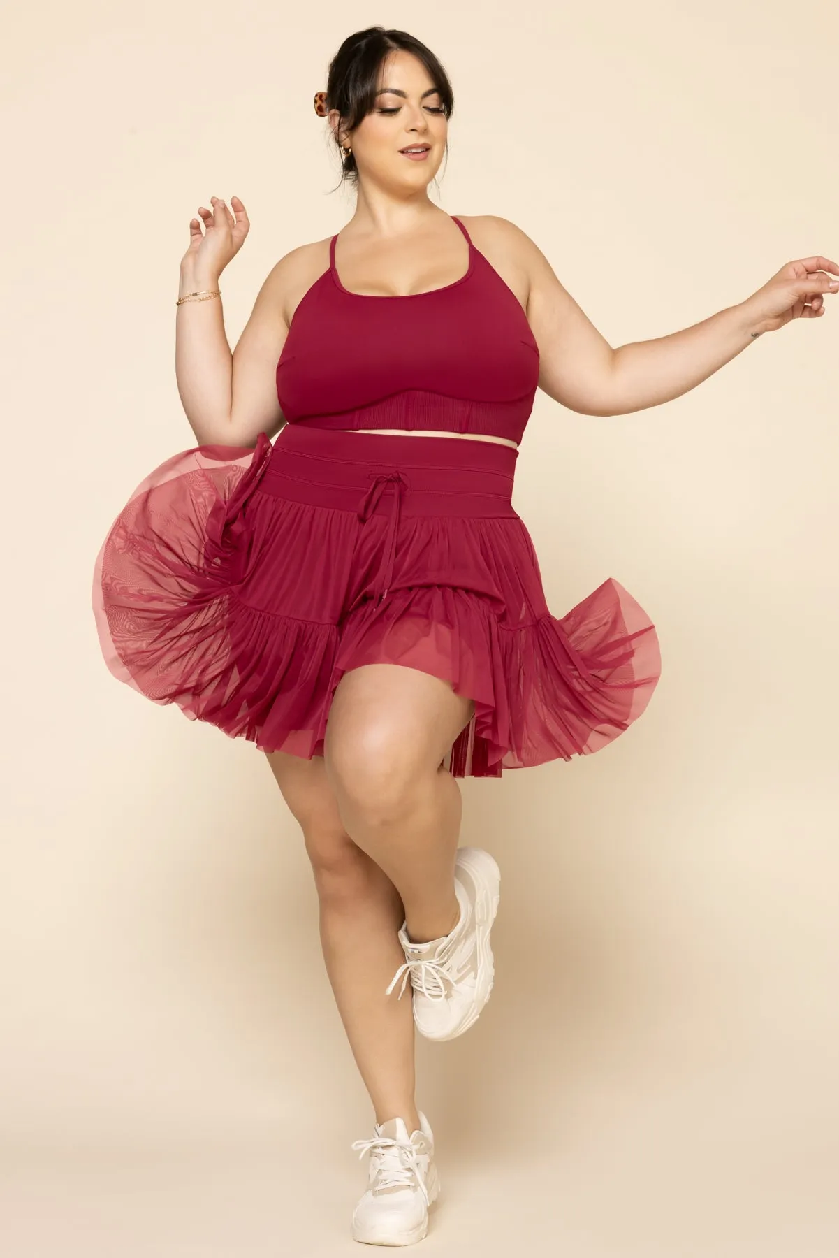 Pirouette Skort - Ruby sold by POPFLEX product image thumbnail 3