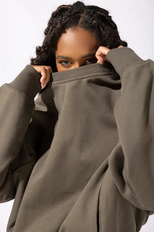 Brunch Sweater - Burnt Olive sold by POPFLEX