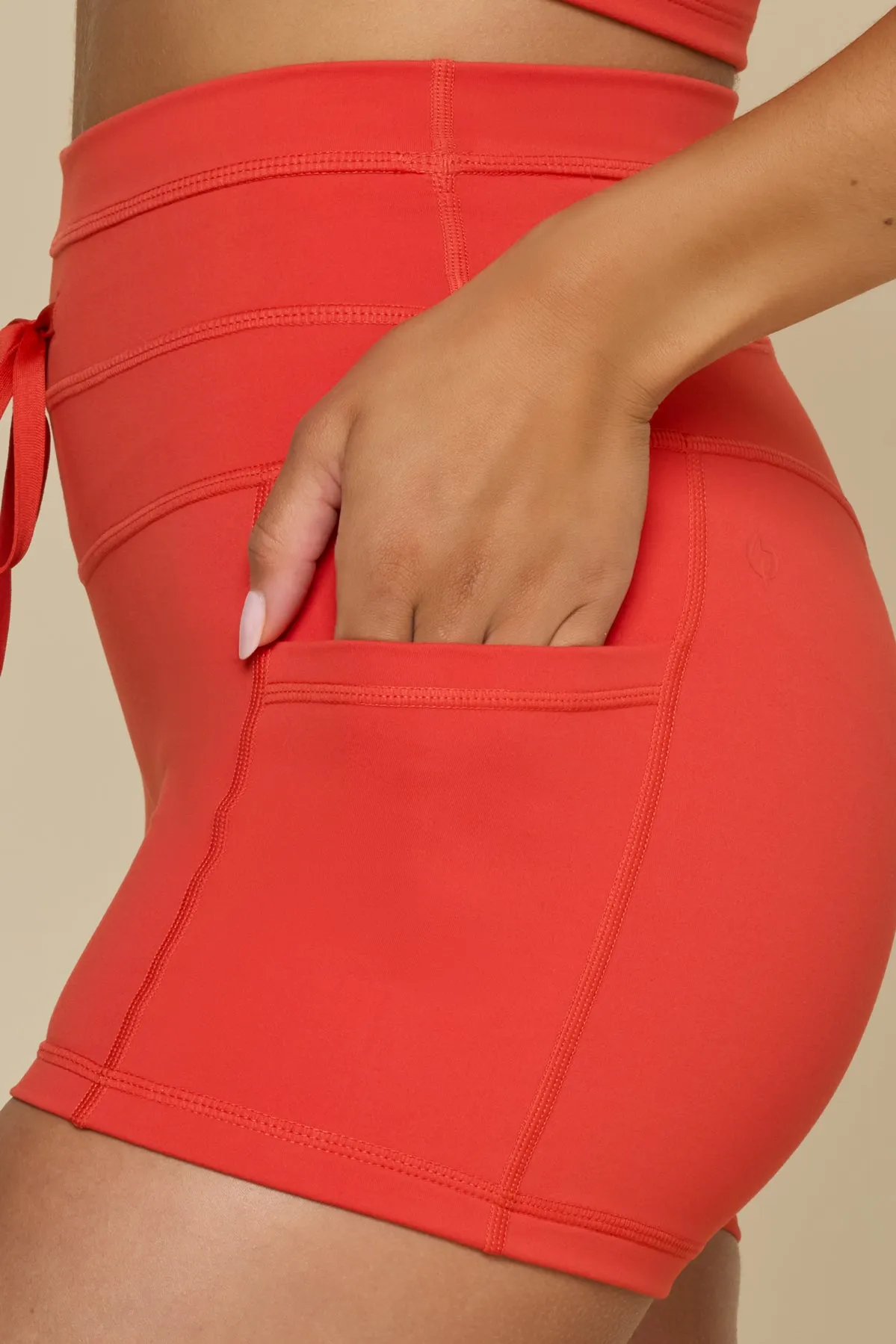 Cargo Booty Short - Cayenne sold by POPFLEX product image thumbnail 4