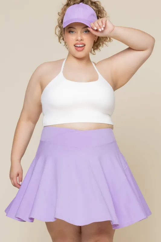 Crisscross Hourglass® Twirl Skort (Longer) - Digital Lavender sold by POPFLEX