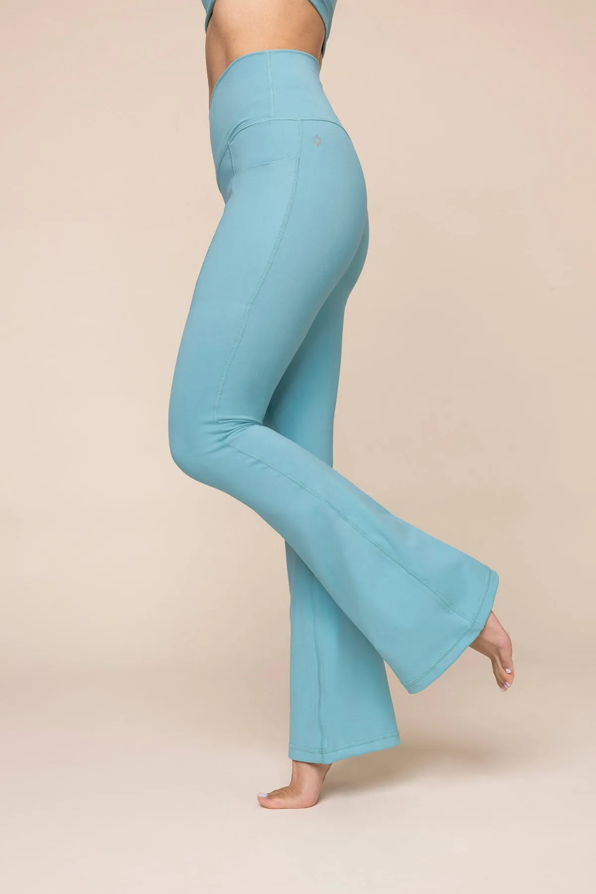 Crisscross Hourglass® Flared Legging with Pockets - Oasis sold by POPFLEX product image thumbnail 5