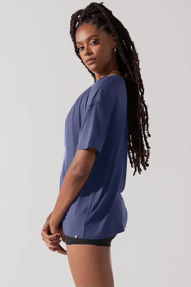 Daring Deep V Tee - Dark Navy sold by POPFLEX product image thumbnail 5