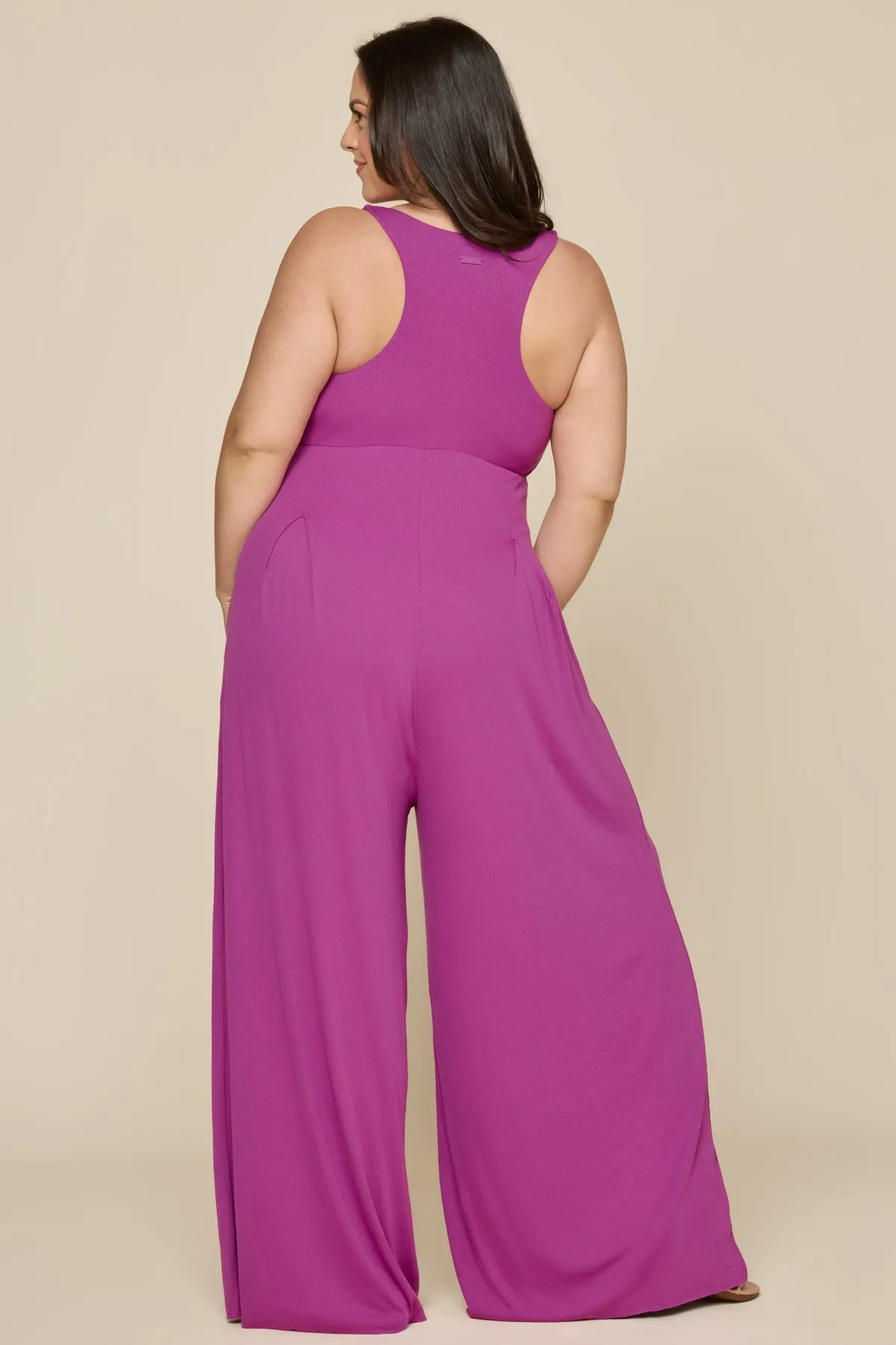 Go With The Flow Jumpsuit - Royal Orchid sold by POPFLEX product image thumbnail 3