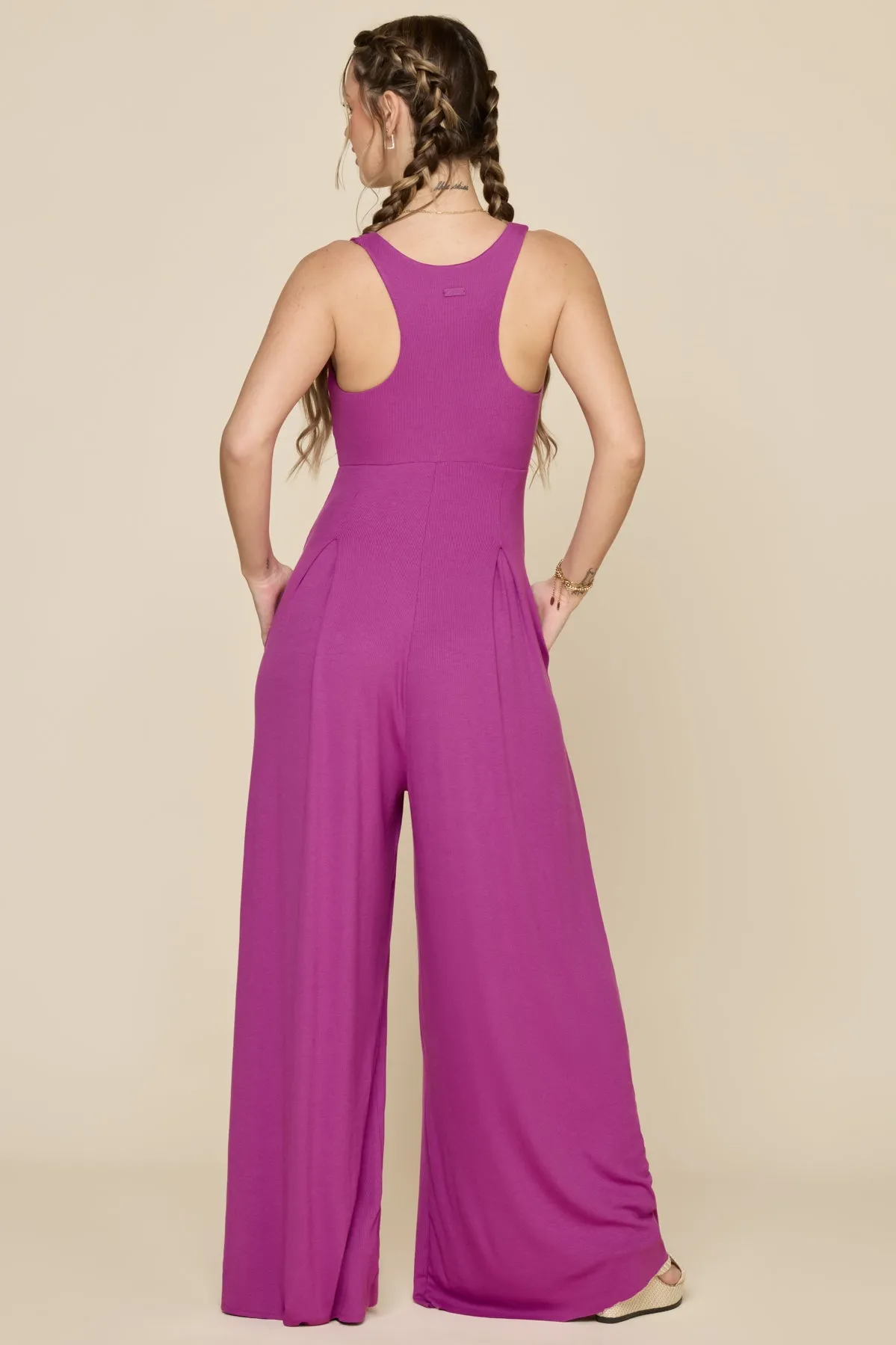 Go With The Flow Jumpsuit - Royal Orchid sold by POPFLEX product image thumbnail 5