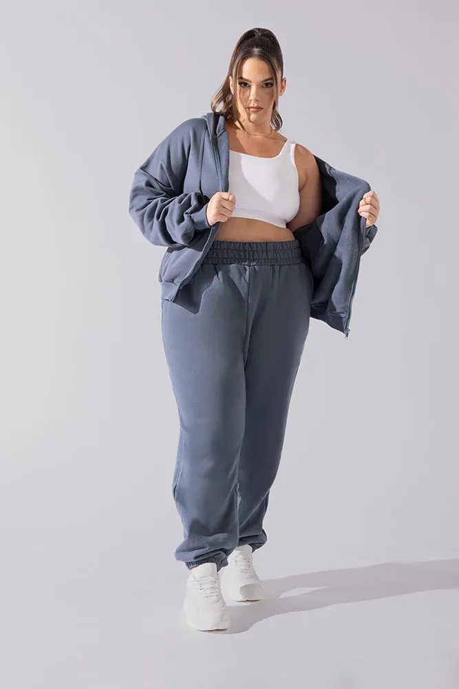 Cloud Rollover Sweatpant - Denim Blue sold by POPFLEX product image thumbnail 3