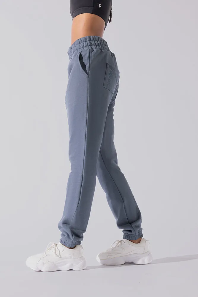 Cloud Rollover Sweatpant - Denim Blue sold by POPFLEX