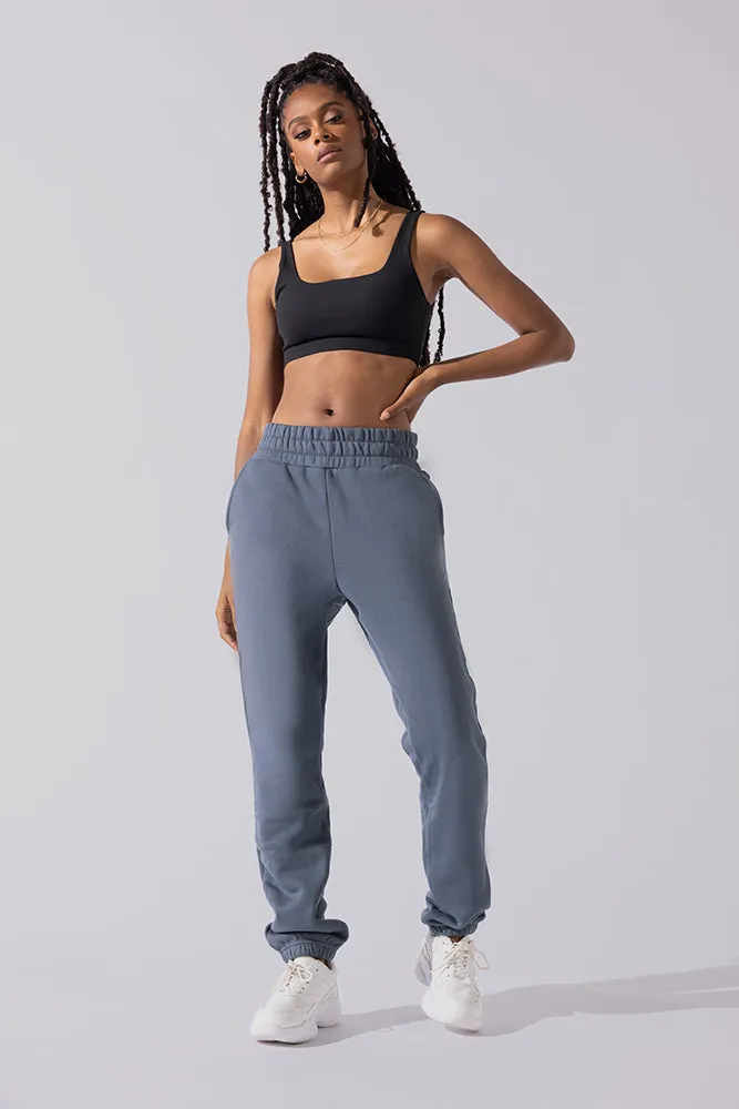 Cloud Rollover Sweatpant - Denim Blue sold by POPFLEX product image thumbnail 2