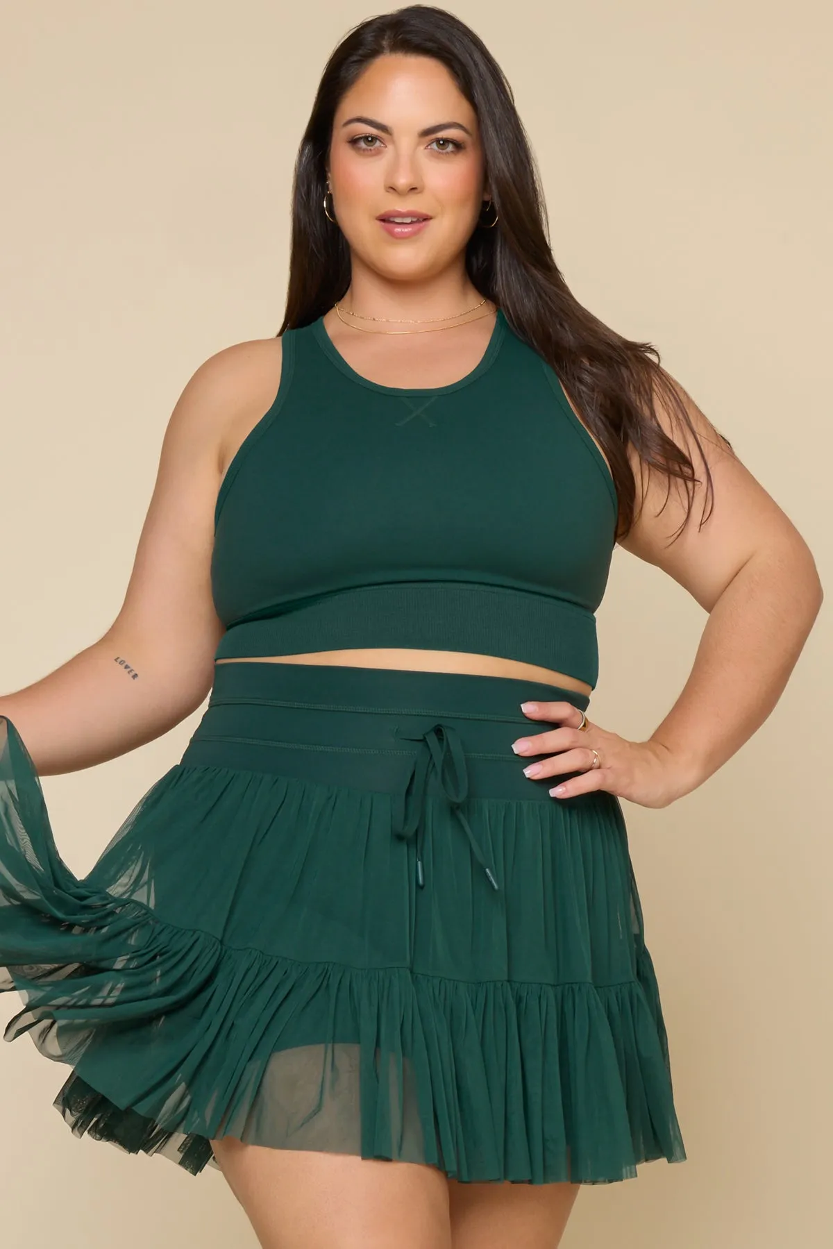 Sweat Sesh Crop Top - Pine sold by POPFLEX product image thumbnail 2