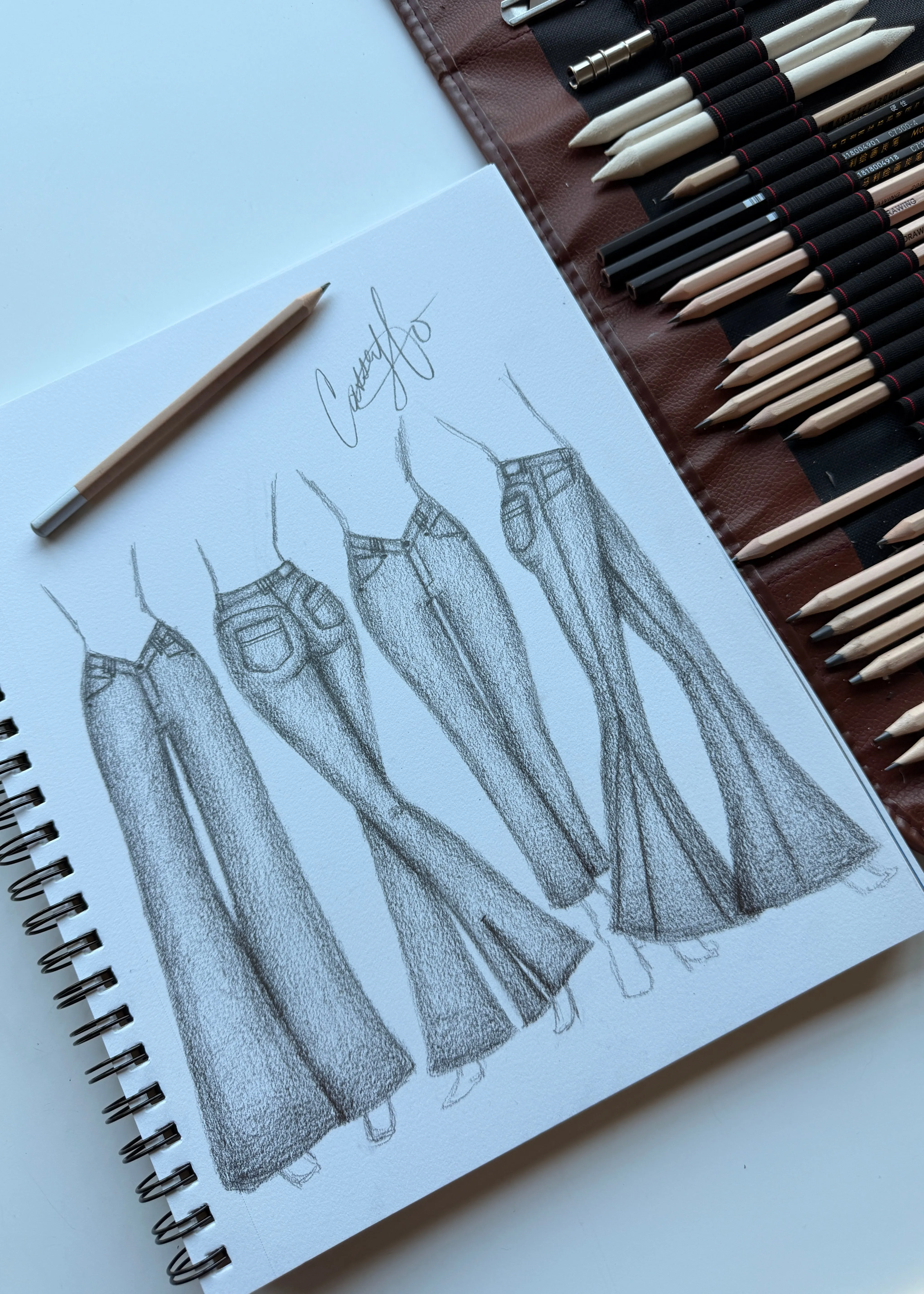 Superstretch Bell Bottom Jeans - Light Wash sold by POPFLEX product image thumbnail 5