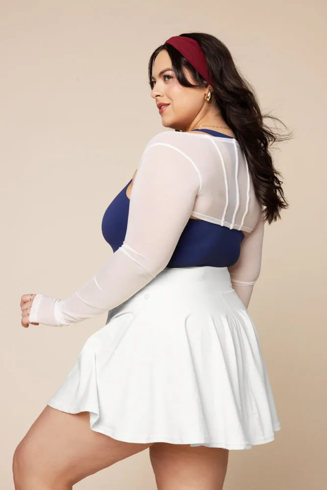 Mesh Corset Shrug - Bright White sold by POPFLEX product image thumbnail 5