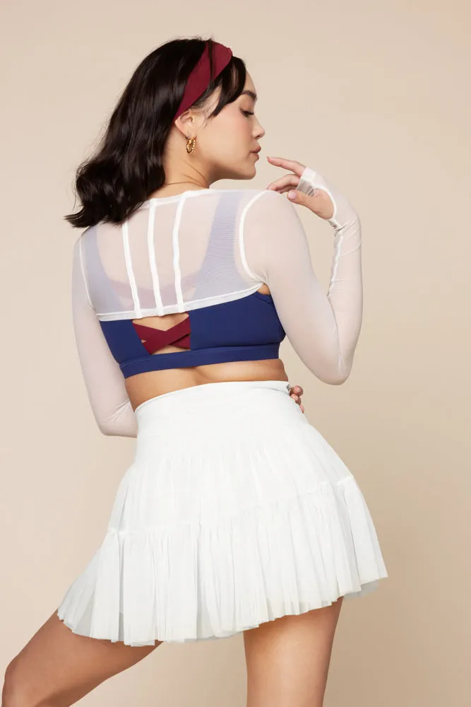 Mesh Corset Shrug - Bright White sold by POPFLEX product image thumbnail 2