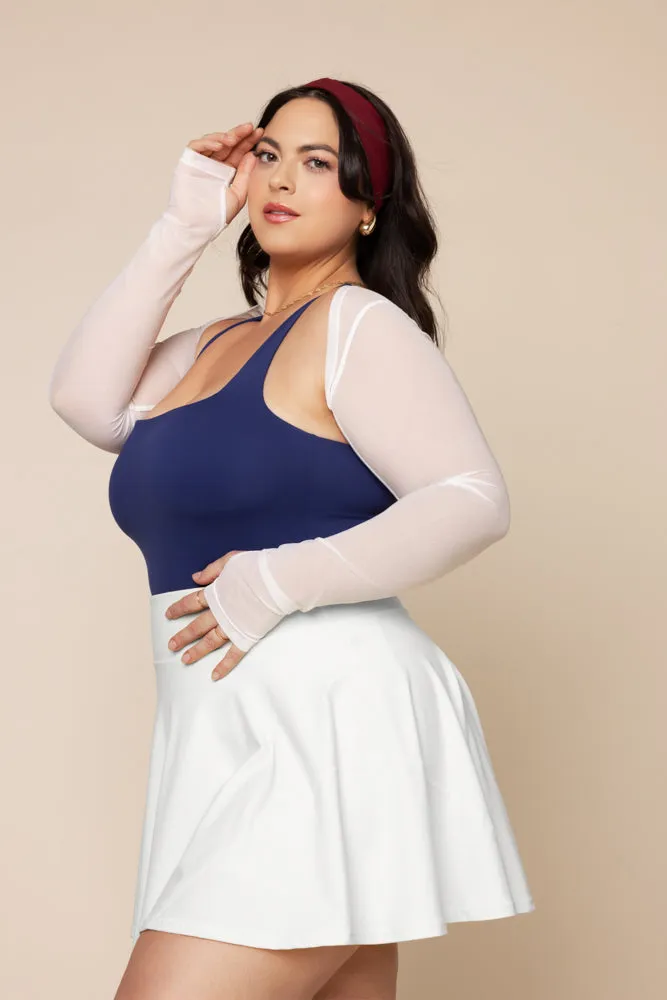 Mesh Corset Shrug - Bright White sold by POPFLEX product image thumbnail 3
