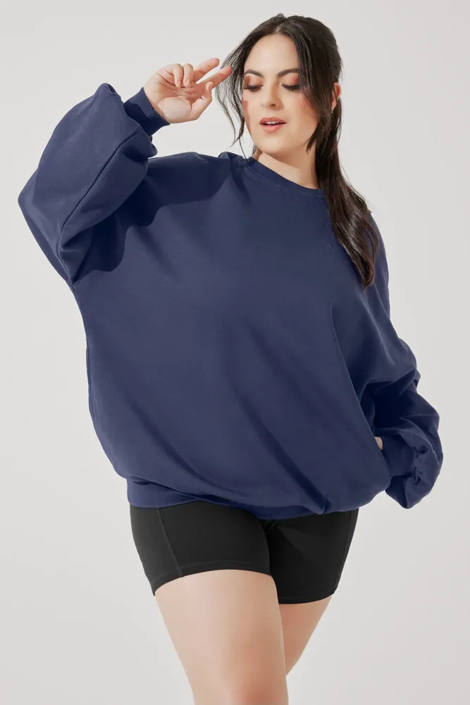 Cloud Crewneck Sweater - Academic Navy sold by POPFLEX