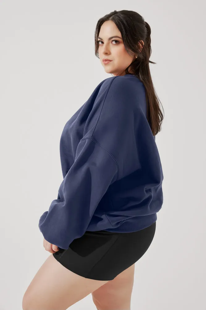 Cloud Crewneck Sweater - Academic Navy sold by POPFLEX product image thumbnail 4