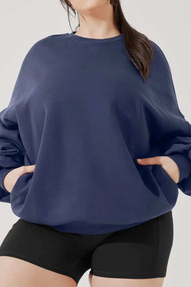 Cloud Crewneck Sweater - Academic Navy sold by POPFLEX product image thumbnail 2