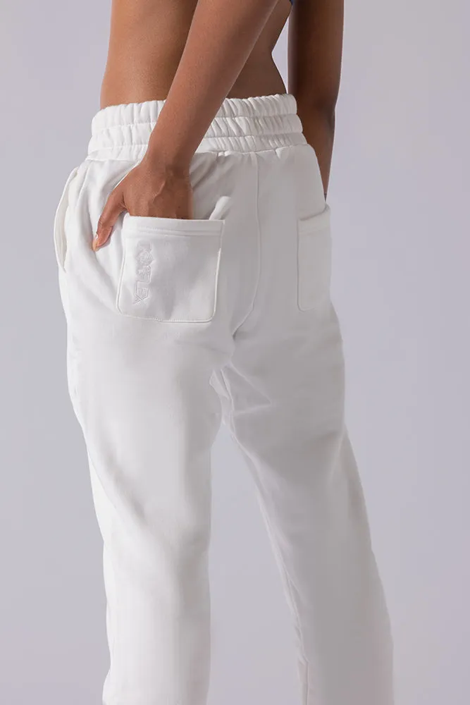 Cloud Rollover Sweatpant - White sold by POPFLEX product image thumbnail 4