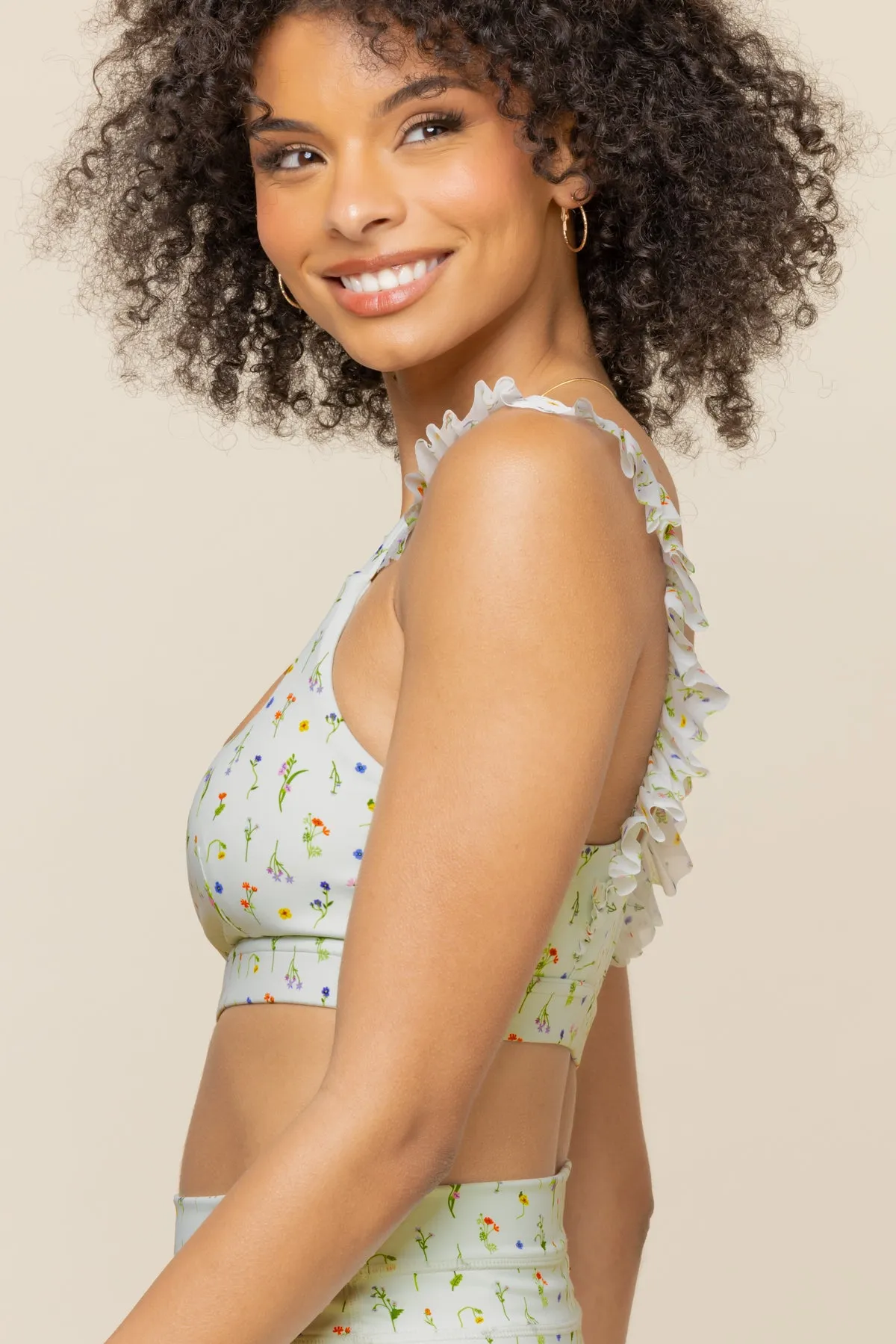 Romance Mesh Ruffle Bra - Meadow sold by POPFLEX product image thumbnail 3