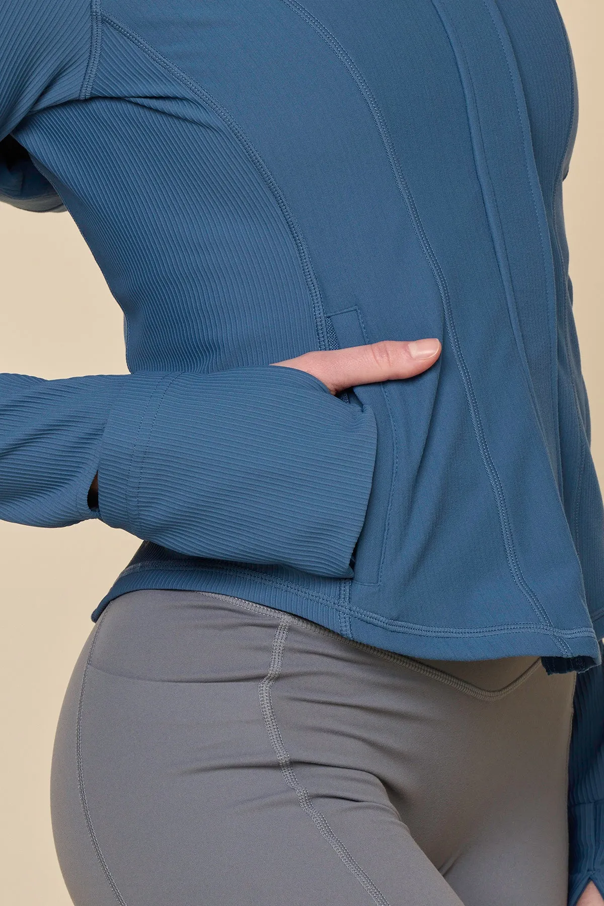 Corset Zip Jacket - Marine Blue sold by POPFLEX product image thumbnail 5