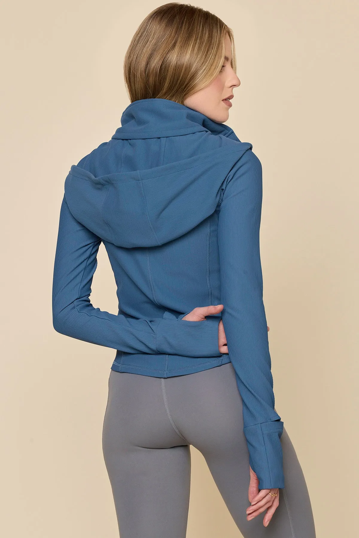 Corset Zip Jacket - Marine Blue sold by POPFLEX product image thumbnail 4