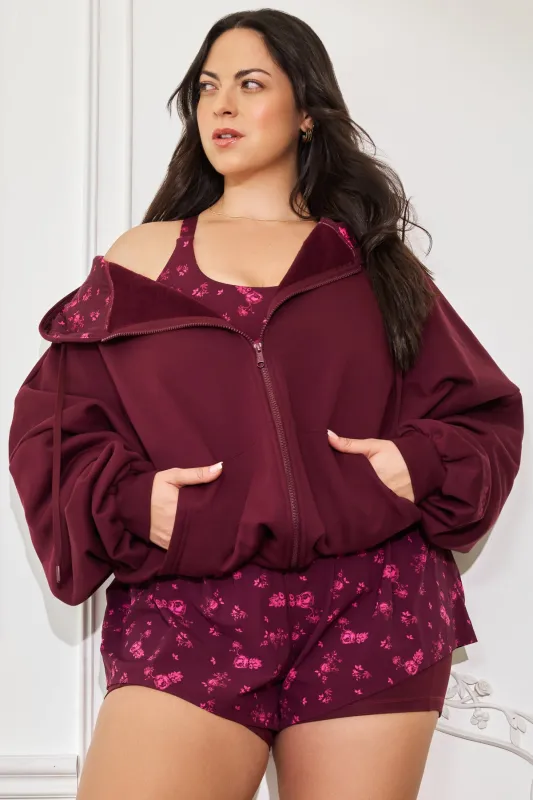Zip Cloud Hoodie - Fleur d'amour made by POPFLEX