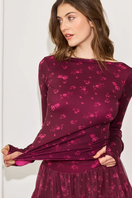 Your Favorite Reversible Long Sleeve Top - Fleur d'amour made by POPFLEX